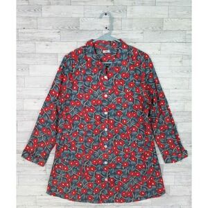 Men's Tulip Button Down Shirt Dress Shirt Top Size Small S Floral Print